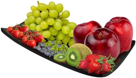 AeraVida Two-Tone Mango Wood Serving Tray