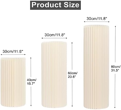 AHUAWA 3PCS Foldable Cylinder Stand Set for Parties and Events