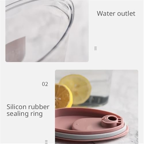 Cold Kettle 21L Plastic Water Pitcher with Lid and Handle