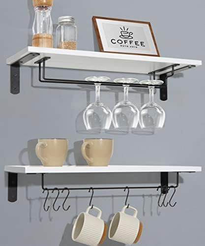 Afuly Coffee Bar Shelf Wall Holder Set of 2