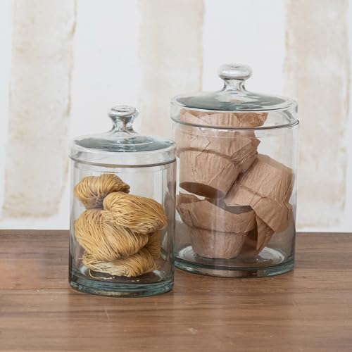 Clear Classic Glass Jar with Lid 7 Cup