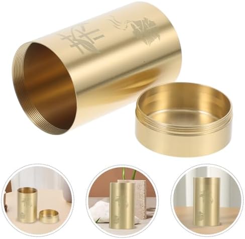 Cabilock Brass Tea Canister with Lid