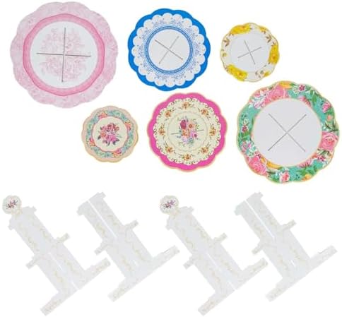 Efavormart 2 Pack 14 Inch 3 Tier Floral Cupcake Stand