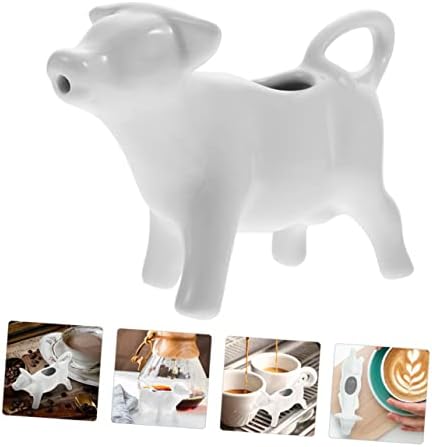 STOBAZA 3pcs Ceramic Milk Jug with Spout and Lids