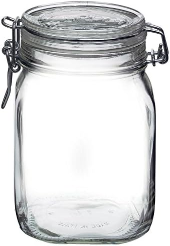 Bormioli Rocco Fido Glass Jars 2 Pack 3375 Oz