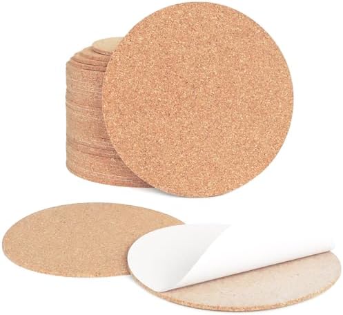 36 Pcs 2mm Thick Self-Adhesive Cork Sheets