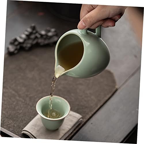 STOBAZA Ceramic Pitcher with Handle for Coffee and Syrup