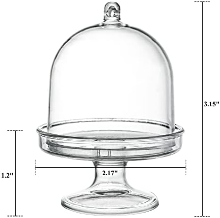 Okllen 36-Pack Mini Cake Plates with Dome Covers and Lids