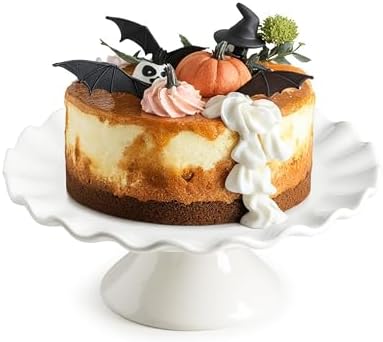 8 Inch Porcelain Cake Stand for Desserts and Tea Parties