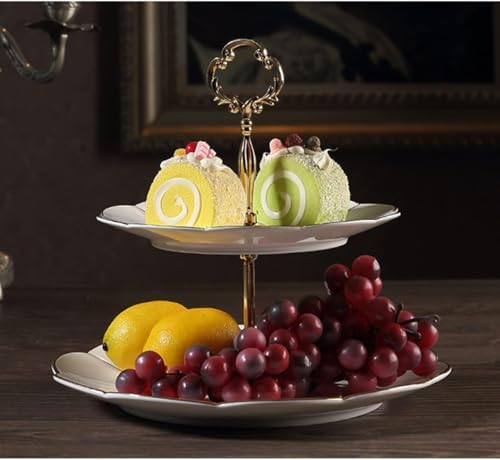Ceramic Fruit Plate 3-Tier Tray for Home Display and Serving