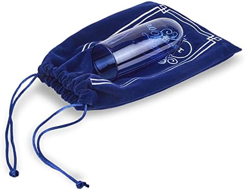 Zion Judaica Jewish Wedding Glass Breaking Kit in Navy Velvet Bag