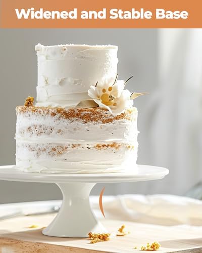 Kootek White Cake Stand 10x10 Inches Porcelain