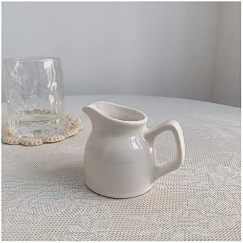 Milk Frothing Pitcher Ceramic Creamer Set with Handle