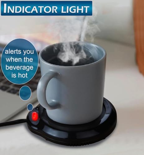 Home-X Mug Warmer - Desktop Coffee Tea Heater Black