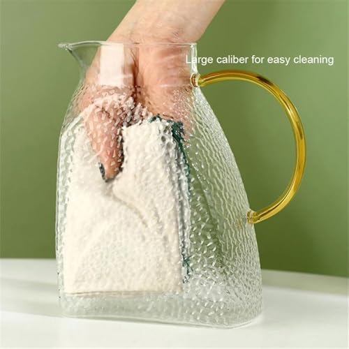 Cold Kettle 18L Glass Pitcher With Lid Spray Nozzle Handle Refrigerator Use