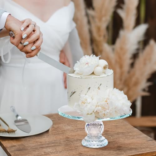 Uten Crystal Glass Cake Stand 11 Inch Elegant Display