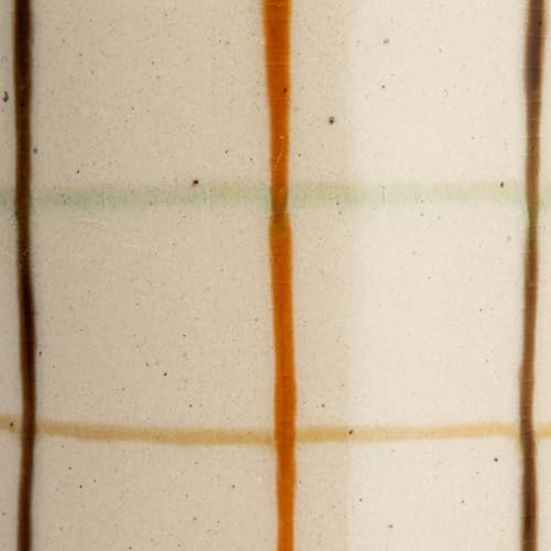 Creative Co Op 32 Oz Stoneware Pitcher with Checkered Pattern