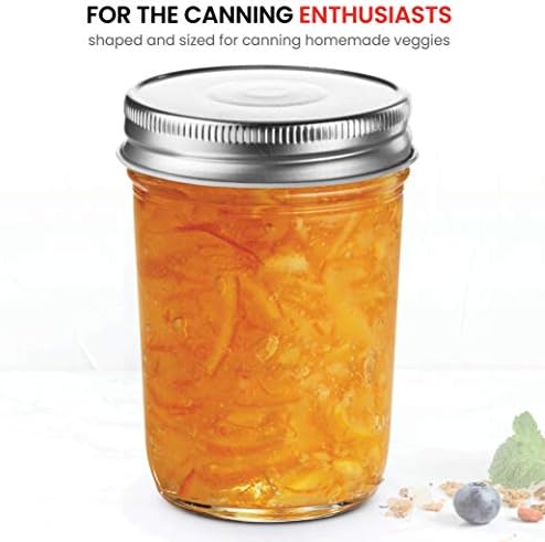 Paksh Novelty Food Storage Container Glass Jars with Airtight Lids 10 Pack