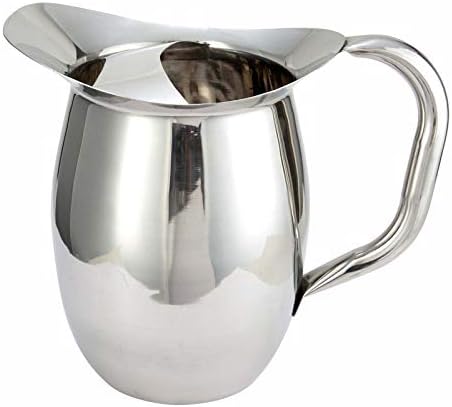 Winco 3 Quart Bell Pitcher with Ice Catcher