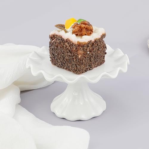 White Ceramic Cake Stand - 55 Inch Elegant Serving Display