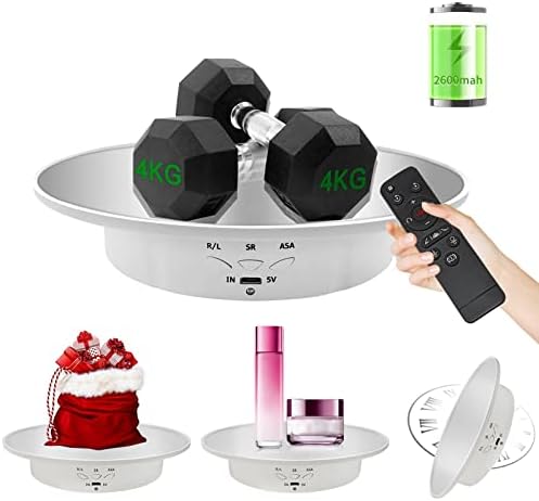 Motorized Rotating Display Stand with Mirror Cover