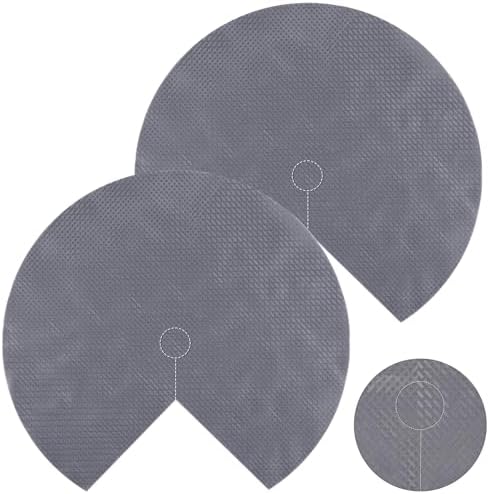 2 Pcs Lazy Susan Shelf Liner Gray Non Slip Kitchen Liner