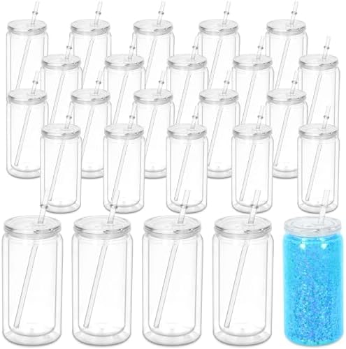 16 Oz Acrylic Snowglobe Tumbler 25 Pack