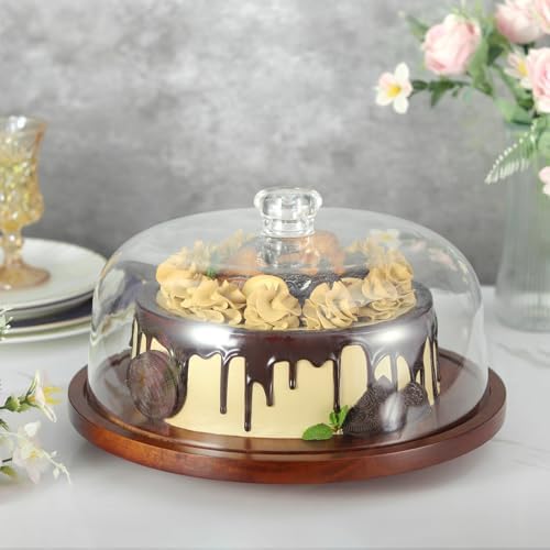 CherHome Rotatable Cake Stand with Lid 118in