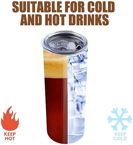 Amtidy 8 Pack 20 Oz Insulated Tumbler with Lid and Straw