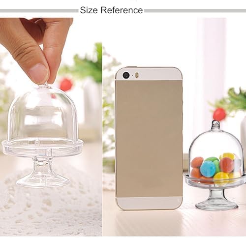 Okllen 36-Pack Mini Cake Plates with Dome Covers and Lids