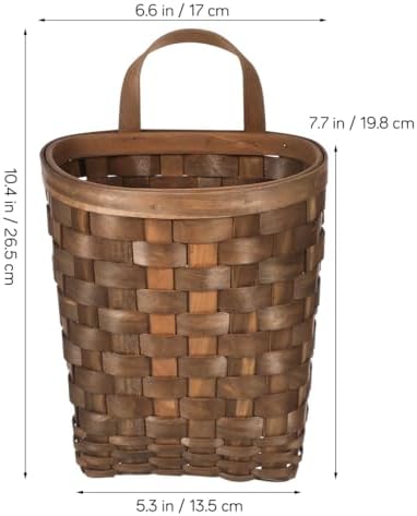 Kichvoe Wall Hanging Wicker Basket for Home Decor