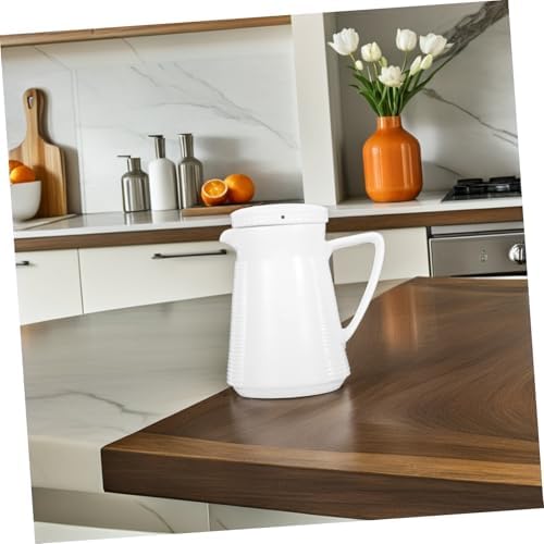 STOBAZA Ceramic Heat Resistant Pitcher with Lid