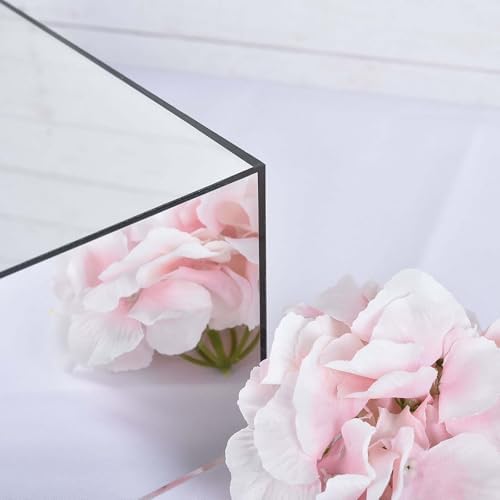 Efavormart 14x14 Silver Acrylic Cake Box Stand