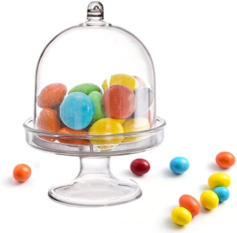 Okllen 36-Pack Mini Cake Plates with Dome Covers and Lids