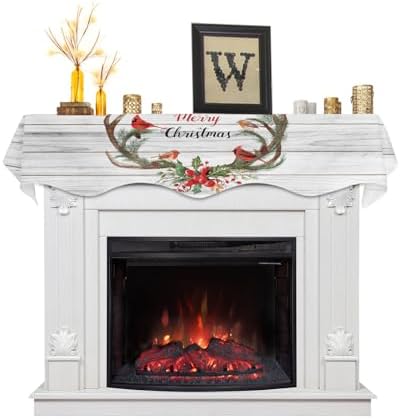 Yukro Holiday Fireplace Mantel Scarf 17x70 Inch