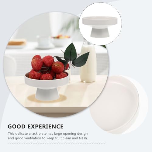 DOITOOL Ceramic Footed Bowl 5 Inch White