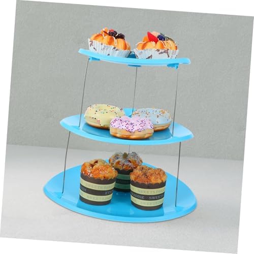 Luxshiny 3-Tier Foldable Dessert Stand for Parties