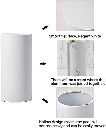 White Cylinder Display Stand for Parties 3pcs Set