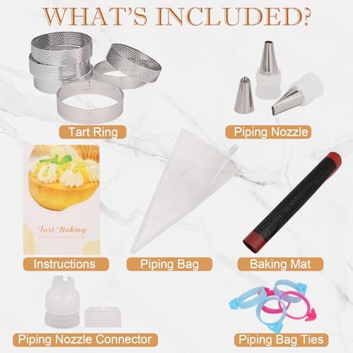 Ourea Non-Stick Tart Baking Set for Beginners