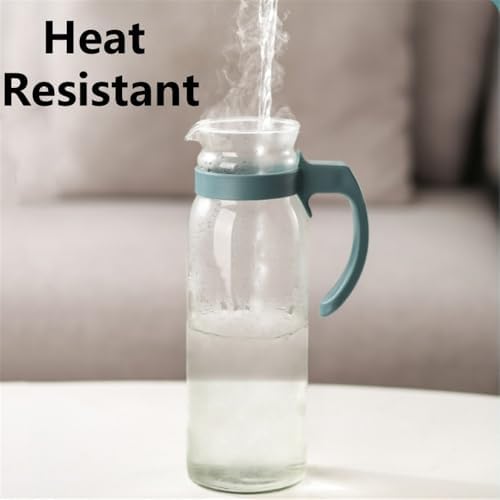 Cold Kettle Glass Water Jug with Lid and Handle