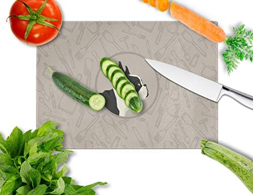 Carolines Treasures French Bulldog Glass Cutting Board Large