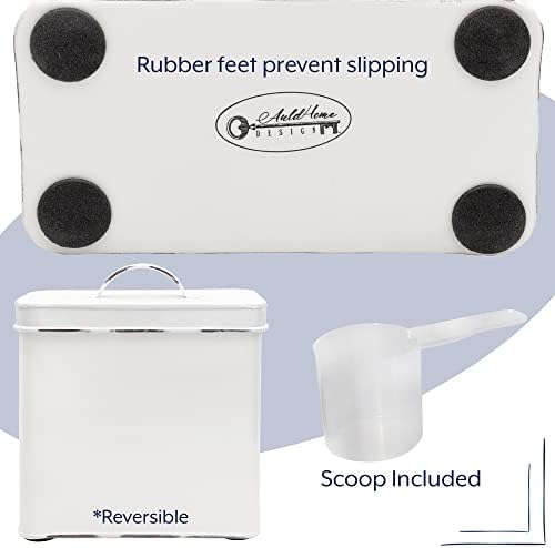 AuldHome Design Laundry Scent Booster Storage Container White