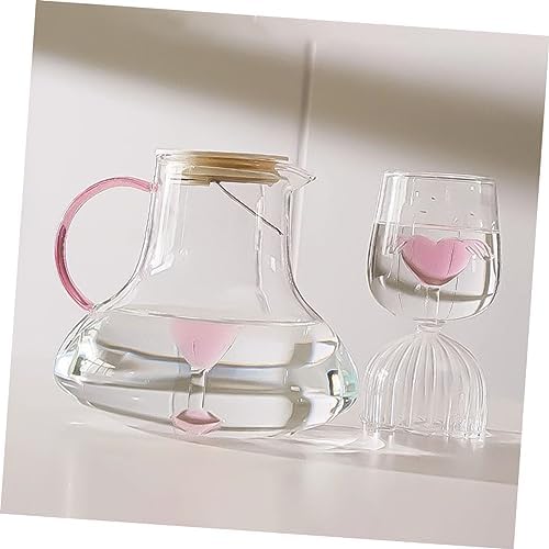 STOBAZA Large Capacity Glass Water Jug for Hot and Cold Beverages