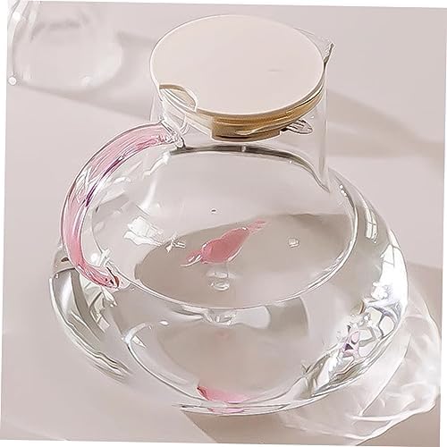 STOBAZA Large Capacity Glass Water Jug for Hot and Cold Beverages