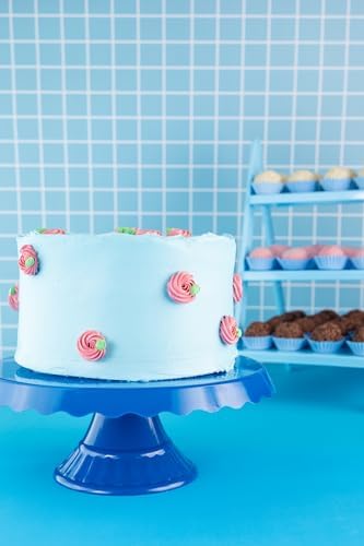 Acrylic Round Slim Cake Stand with White Finish