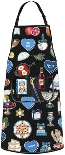 JNIAP Hanukkah Cooking Apron Israeli Gift