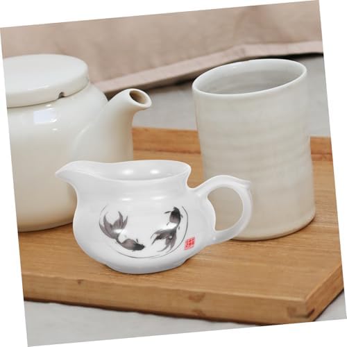 Ceramic Milk Pitcher for Coffee Bar Multi-Use Creamer Jug