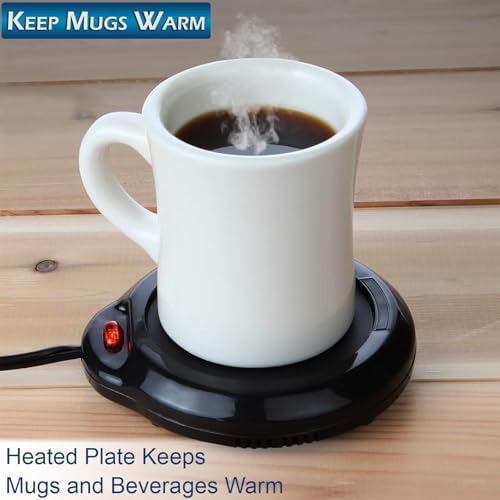 Home-X Mug Warmer - Desktop Coffee Tea Heater Black