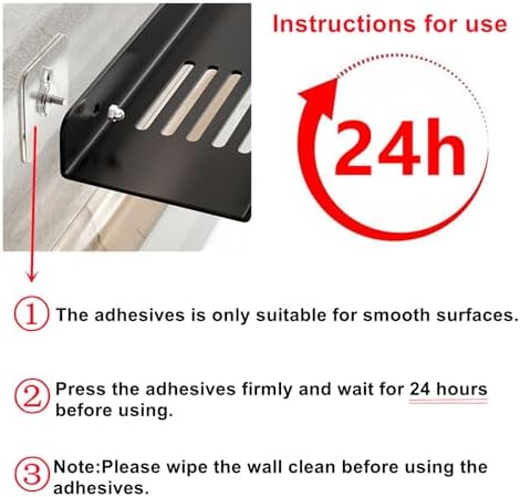 ROYALITA 17 Inch Acrylic Bathroom Shelf Organizer Over The Faucet