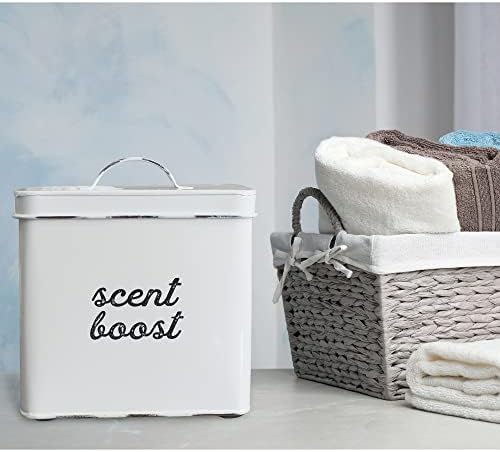 AuldHome Design Laundry Scent Booster Storage Container White